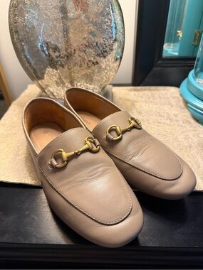 Quince Women’s Taupe Leather Bit Loafers